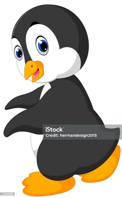 Kartun Penguin Lucu Ilustrasi Stok Unduh Gambar Sekarang Beku