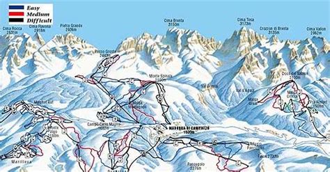 Madonna di Campiglio Piste map | Madonna di Campiglio ski area map ...