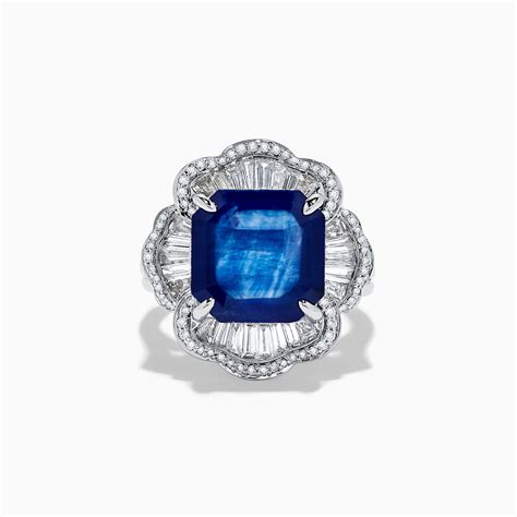 Hematian 18K White Gold Blue Sapphire Ring – effyjewelry.com