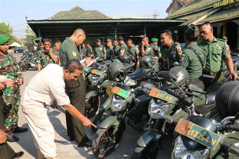 Kodim Madiun Gelar Apel Pemeriksaan Kendaraan Dinas Predikatnews