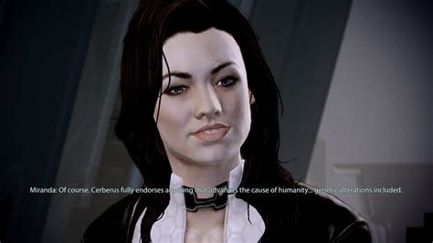 Mass Effect 2 Miranda Talks About Her Father Youtube