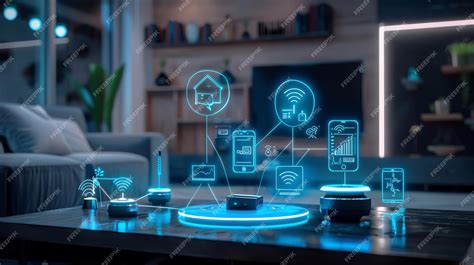 smart home technology concept  devices connected   network