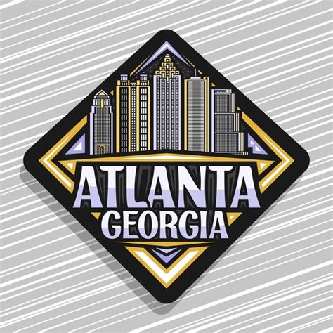 Atlanta Skyline Road Sign Images Stock Photos D Objects