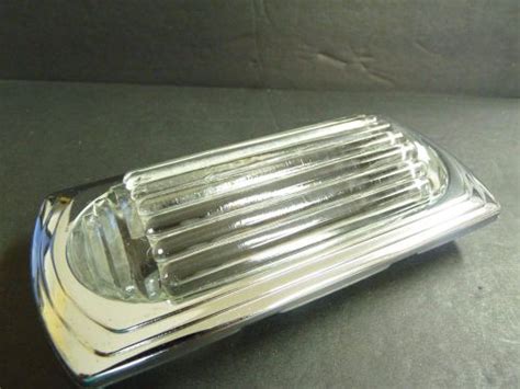 Buy Nos Vintage Mopar Dome Light Chrome Bezel With Glass Lens Rat Rod