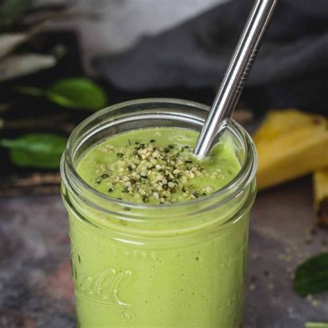 Pineapple Avocado Smoothie With Banana And Spinach