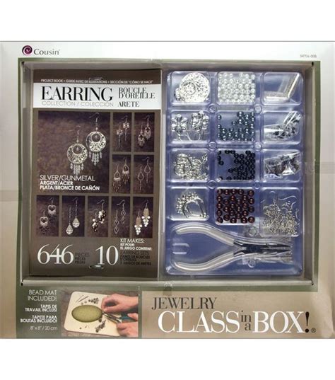 Cousin Jewelry Class In A Box Kit Silver Tone Earrings Basic Jewelry