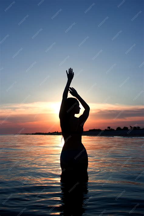 Sunset Silhouette Woman