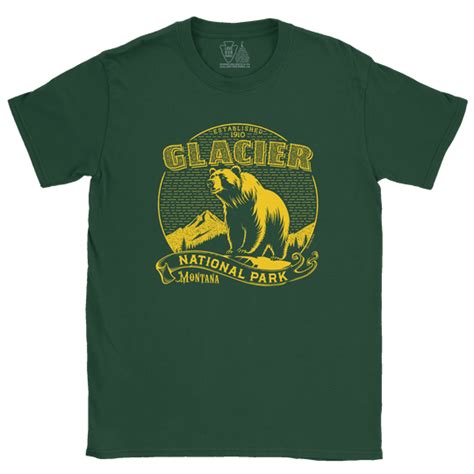 Glacier National Park Vintage T Shirt Love Our Parks