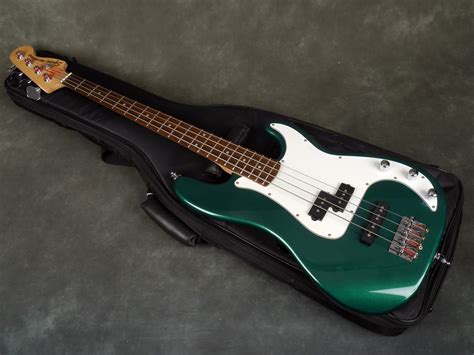 Squier Standard Precision Bass Guitar Green Wgig Bag 2nd Hand Rich Tone Music