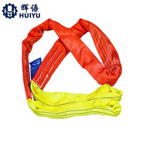 1ton Custom Cranelifting Type Textile Soft Round Belt Webbing Sling