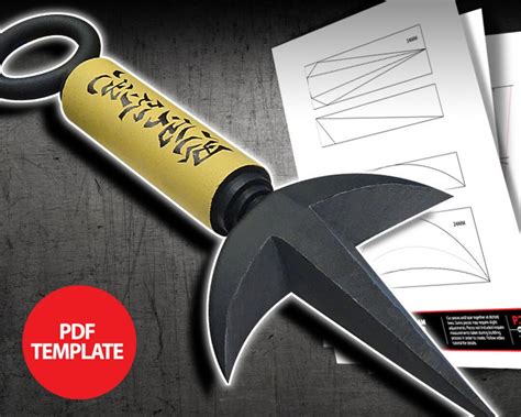 Eva Foam Kunai Template Etsy