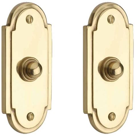 Renovators Supply Manufacturing Doorbell Button 4 In Lacquered Brass Wired Vintage Push Button