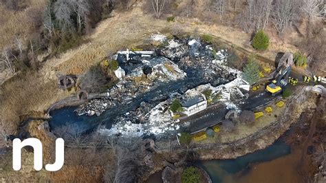 Drone Captures Burned Remains Of 8m Colts Neck Mansion Youtube