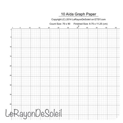 Free Printable 10 Count Cross Stitch Graph Paper Printable Online