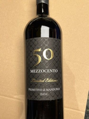 Torrevento Mezzocento Limited Edition Primitivo Di Manduria Vivino Us