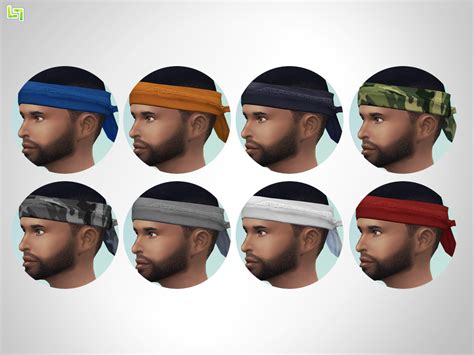 My Sims 4 Blog: Edited Accessory Bandana for Males & Females by LumiaLover Sims