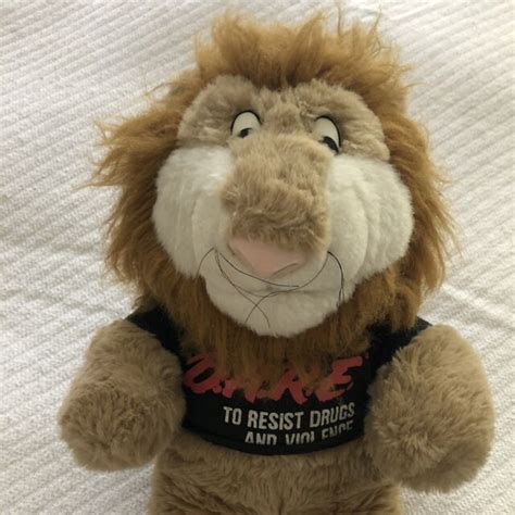 Vintage 1990’s D A R E Stuffed Plush Lion Daren The Lion With Dare T Shirt 18in Ebay