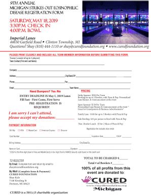 Fillable Online 2016 PSI Bowling Registration Form Indd Fax Email Print