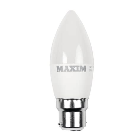 Maxim Led Candle Bayonet Cap Cool White 6w Pack Of 10 Hc666 Buy Online At Mitre Linen Uk