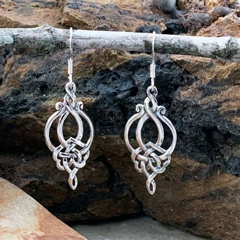 Celtic Heart Sterling Silver Earrings Gle Good Living Essentials