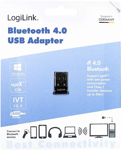 LogiLink BT0037 Bluetooth Dongle 4 0 Conrad