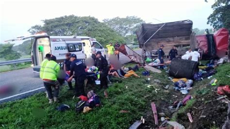 Volcadura De Cami N En Tramo Pijijiapan Tonal Fallecen Al Menos