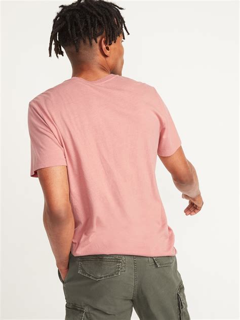 Soft Washed Chest Stripe Crew Neck Tee For Men Old Navy