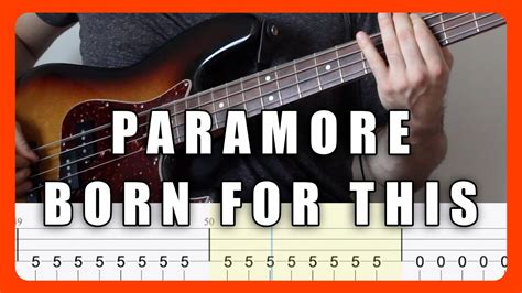 Paramore Born For This Bass Play Along Tab Cover Youtube