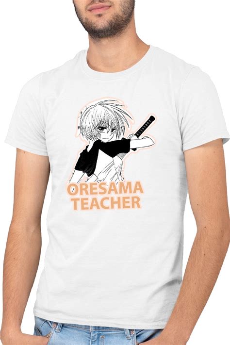 Férfi Póló Oresama Teacher Kurosaki Anime Femboy Energic Trouble Fehér