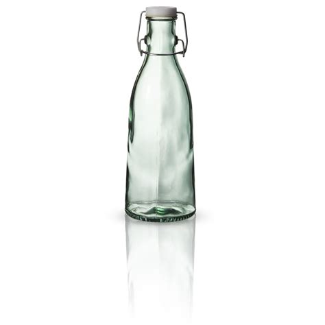 Empty Glass Bottle With Cut Out Isolated On Background Transparent