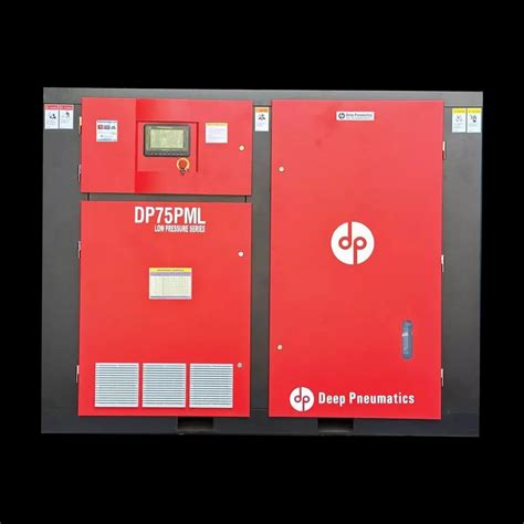 10 HP Deep Pneumatics DP75PML Low Pressure Screw Air Compressors At Rs