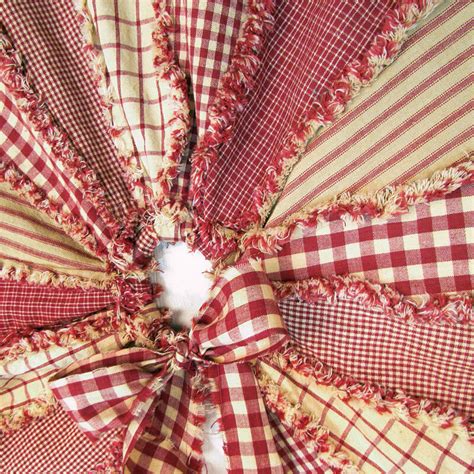 Ragged Homespun Tree Skirt Jubilee Homespun Projects