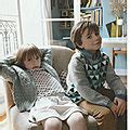 Pull Enfant Jacquard Frimas Et Partner 6 Roses Et Ses Laines