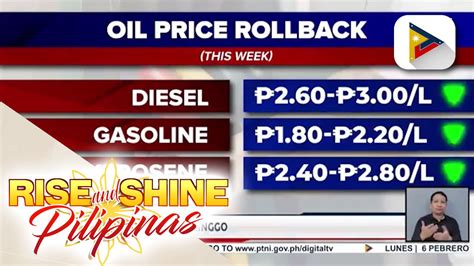 Big Time Oil Price Rollback Ipatutupad Ngayong Linggo Video Dailymotion