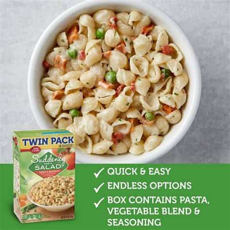 Betty Crocker Suddenly Pasta Salad Ranch And Bacon Twin Pack 15 Oz