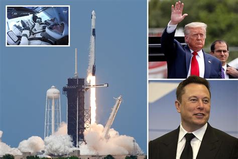 Elon Musks Spacex Rocket Launches Two Nasa Astronauts Into Orbit In