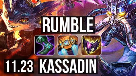 Rumble Vs Kassadin Mid M Mastery Quadra Solo Kills