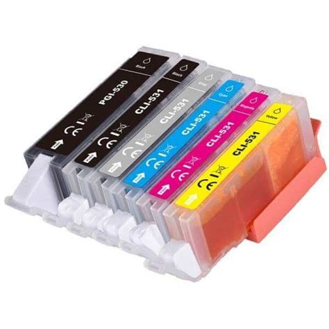 Canon PGI530 CLI531 Pack 6 Cartouches Compatibles K2print