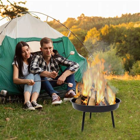 Grill Węglowy Ogrodowy Stabilny Trójnóg Palenisko Na Ognisko PORZĄDNY