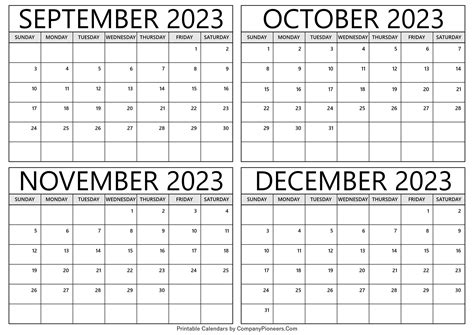 Month Of September 2023 Printable Calendar