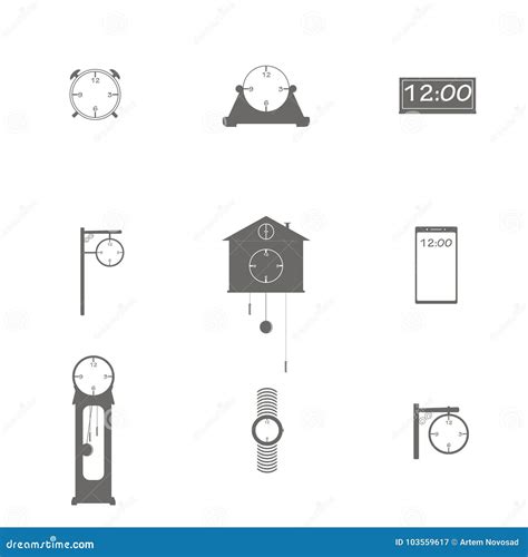 Diversos Tipos De Relojes Ilustraci N Del Vector Ilustraci N De Alarma