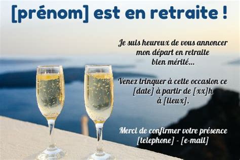 Arriba Imagen Retraite Humoristique Carte Invitation Depart