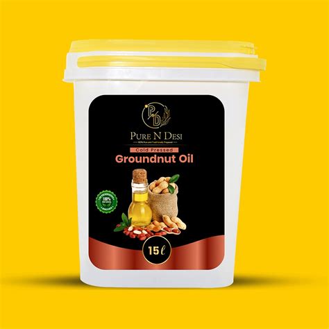 Cold Pressed Groundnut Oil 15 Litre Pure N Desi