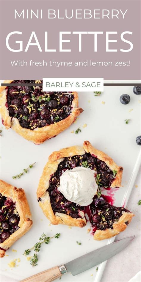 Delicious Mini Blueberry Galettes