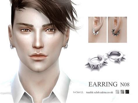 Earrings 07 F M By S Club LL At TSR Sims 4 Updates Sims 4 Sims 4