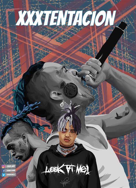 Xxxtentacion Vectorart Portrait Behance