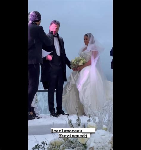 Vid O Mariage De Kevin Guedj Et Carla Moreau Sous La Neige