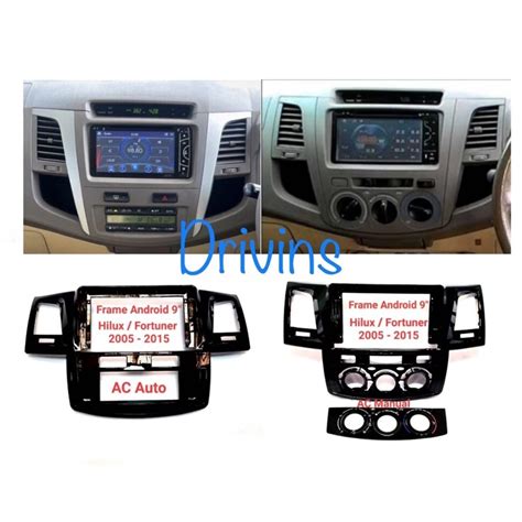 Jual T85 FRAME HEAD UNIT DOUBLE DIN ANDROID TOYOTA FORTUNER