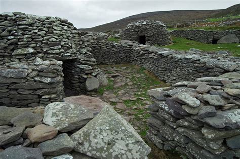 Beehive Huts Near Slea Head Dingle Peninsula Co Kerry Ireland