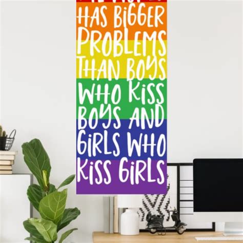 Gay Pride Rainbow World Has Bigger Problems Poster Zazzle